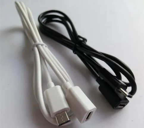 Micro USB męski na żeński 2.0 krótki konwerter kabel OTG Adapter 25cm 50cm 150cm 200cm