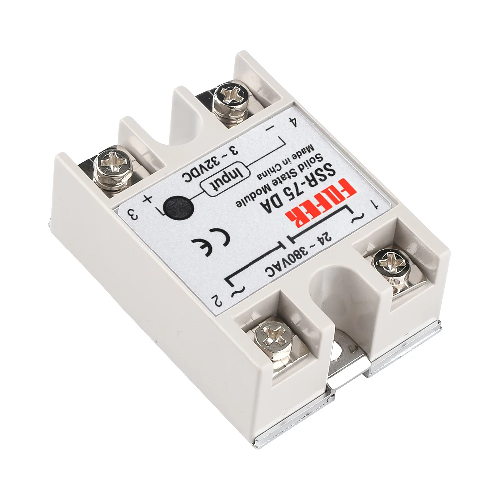 24V-380V 50A 250V SSR-50DA Solid State Relay Module 3-32V DC To AC SSR-50 DA SSR for PID Temperature Controller Voltage