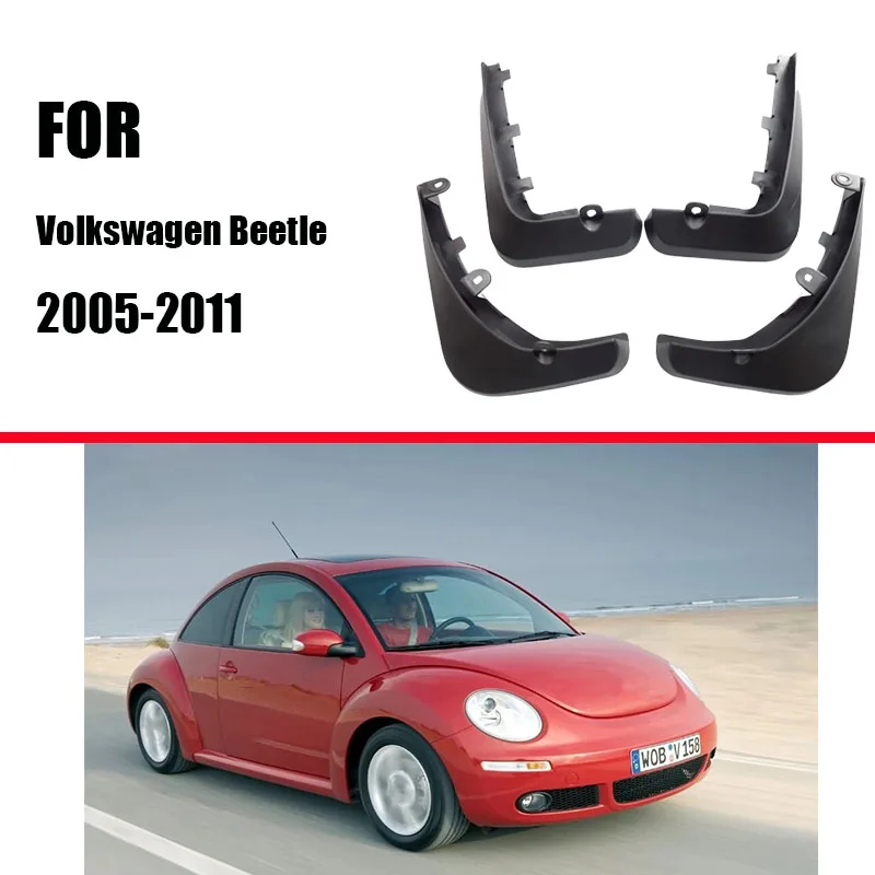 For Volkswagen VW Beetle mudguards Fenders mud flaps splash guard car accessories auto styling Front Rear 4 pcs 2005-2019