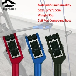 NEW Aluminum Archery Hunting Roller Glide  Compound Bow String Splitter for Shooting  Bow String Separator Pulley Cable Slide