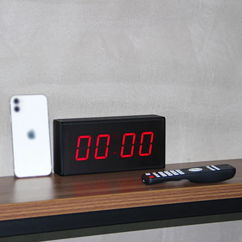 Digital Table Alarm Clock, Countdown Timer, Minutes Countdown, 4 Digits, 1.8 Inch