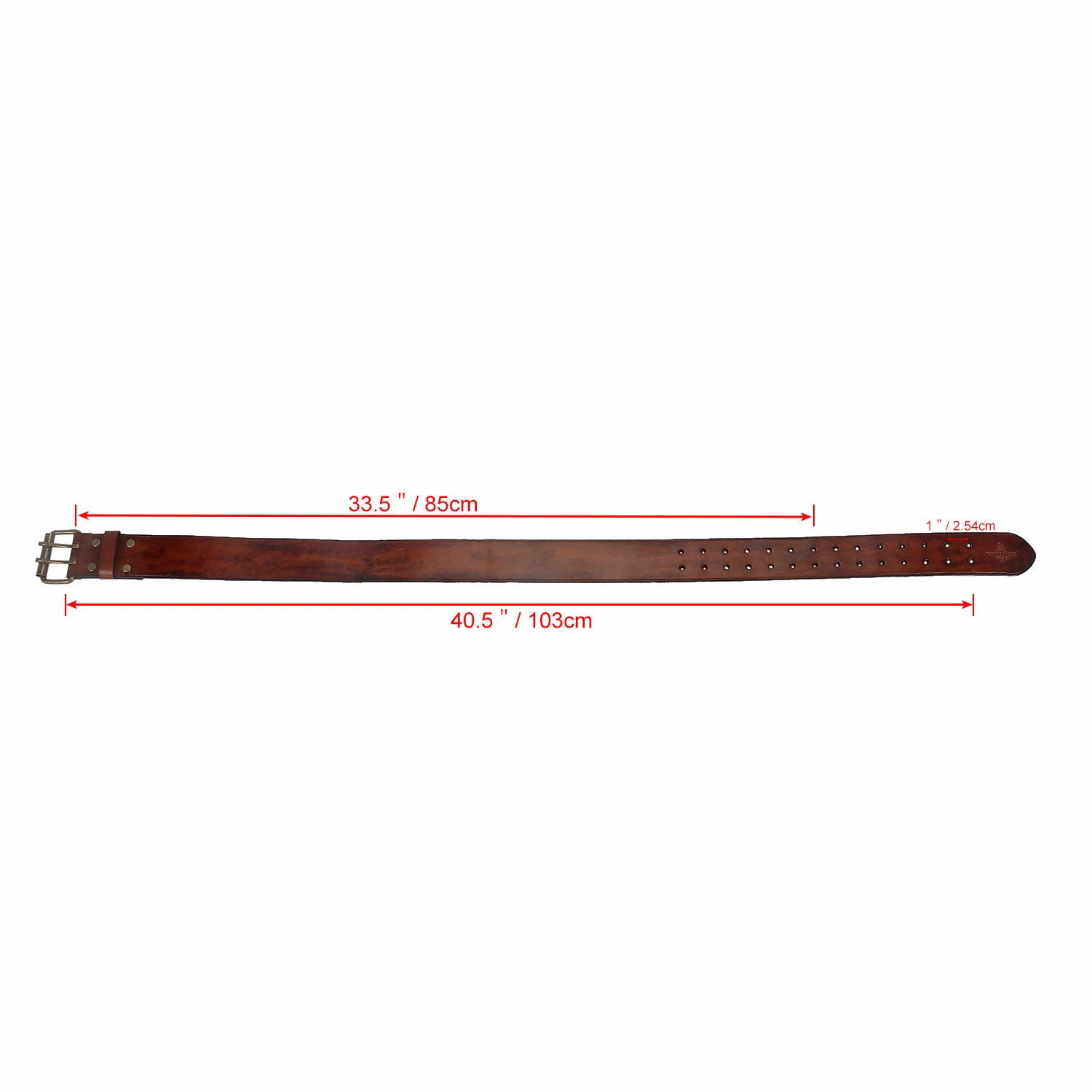 Tourbon Thick Genuine Leather Range Work Tools Men\'s Belt Workshop Belts 85-104cm Heavy Duty Waist Belts Woodworker Electrician