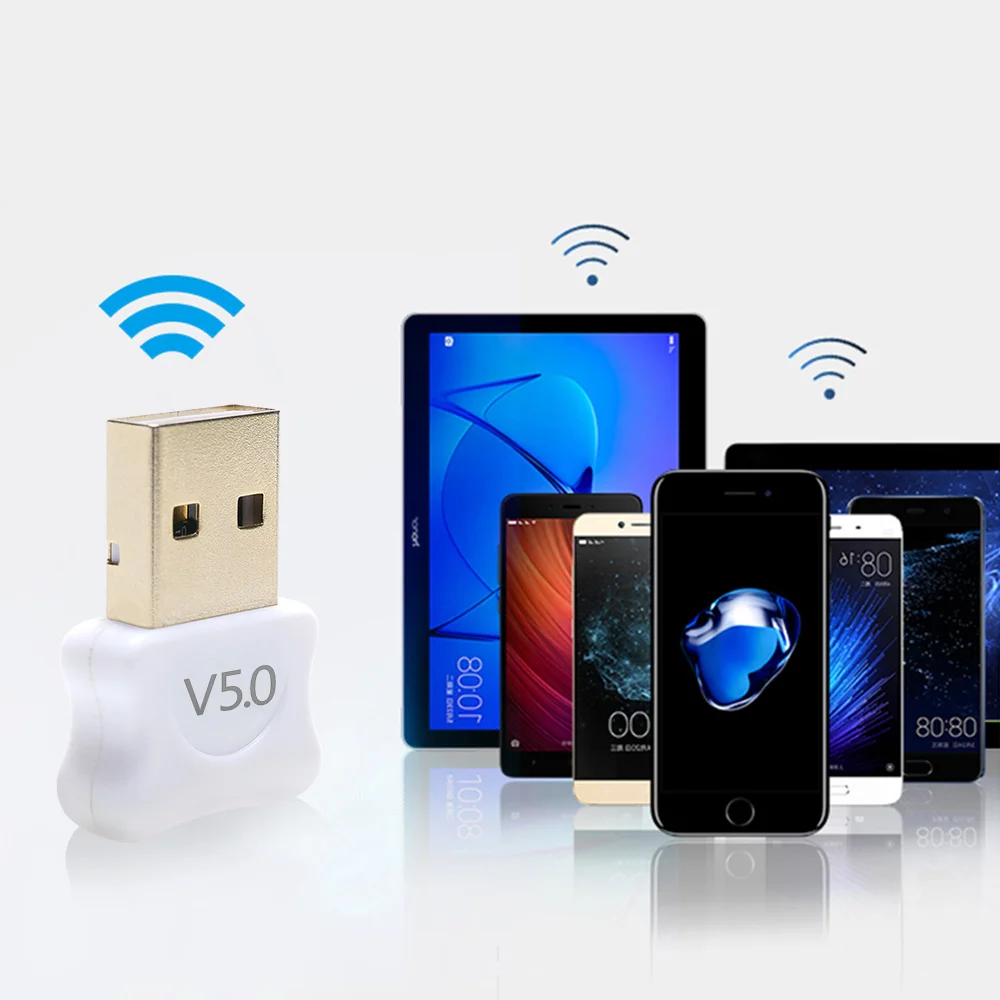 PCER USB Bluetooth Dongle Adattatore 5.0 per PC Altoparlante Del Computer Mouse Senza Fili di Musica di Bluetooth Audio Ricevitore Trasmettitore aptx 5.0