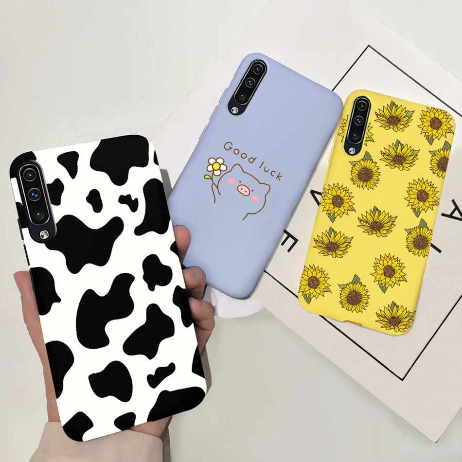 For Samsung Galaxy A50 A30 Case Cover Luxury Flower Soft Silicone Phone Back Cover For Samsung A50S A 50 S 50s A30S 30s Cases