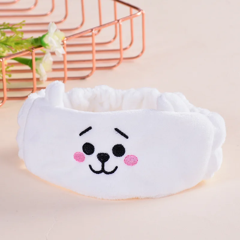 Cartoon Makeup Headband Absorbent Cotton Headband Fashionable Woman Hair Accessory South Korean Style Fine or Fashion Item Type