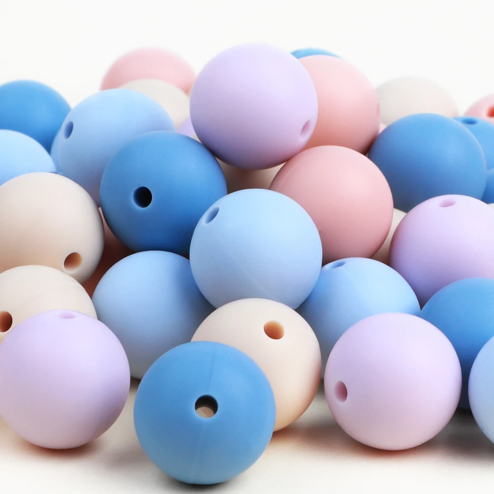 12mm 10Pcs Silicone Beads BPA Free Material for DIY Baby Teething Beads Necklace Toy Gift Food Grade Baby Teether TYRY.HU