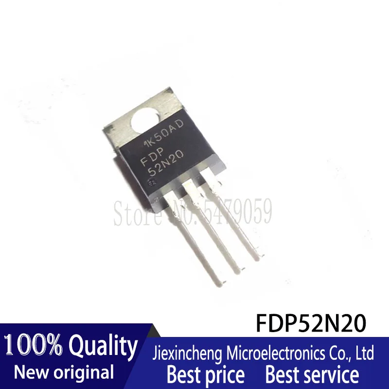 

10PCS FDP52N20 TO-220 52N20 TO220 N-CH 200V 52A MOSFET New original