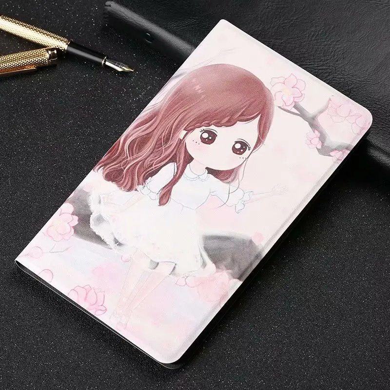 Print Protective Case for Huawei MediaPad M3 8.4 Inch Tablet Cover Ultra Slim PU Leather Stand Soft TPU Back Shell + Pen