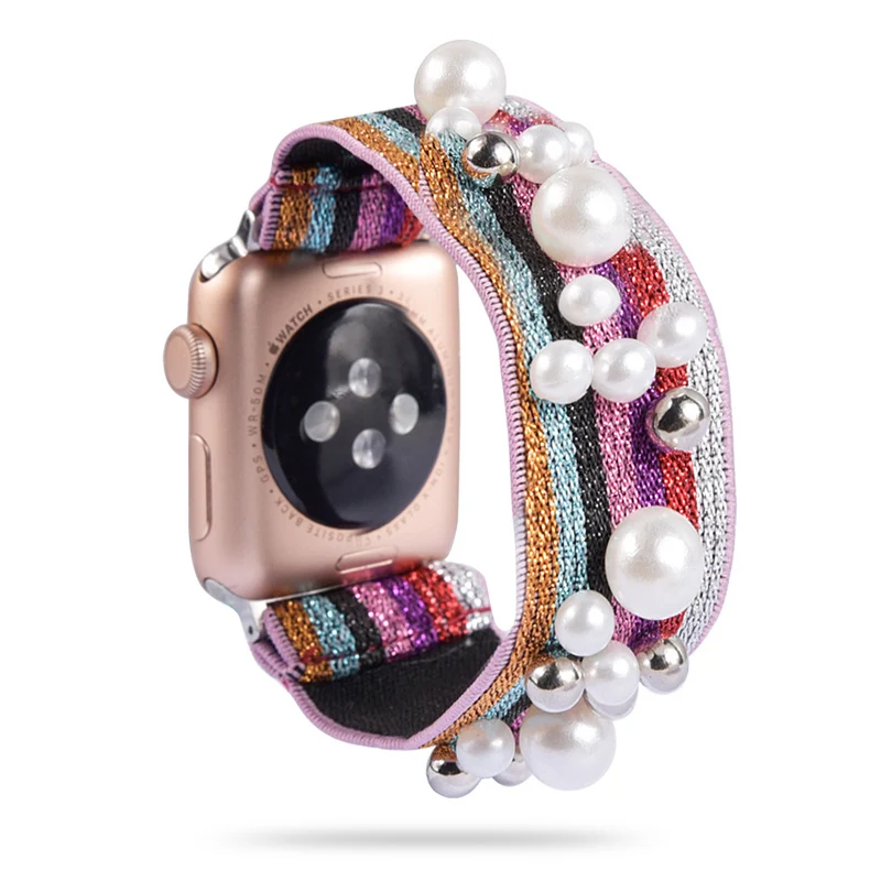 Scrunchie Strap for Apple watch 5 band 40mm 44mm iWatch band 38mm 42mm Women belt bracelet Apple watch 4 3 2 42/38 40/44 mm