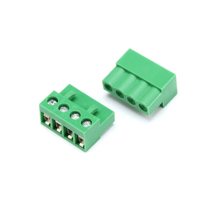 (10 Pieces) HT508K HT5.08 - 2P 3P 4P ~ 12P Pluggable Connector Terminal Block 5.08mm Green Pitch Plug