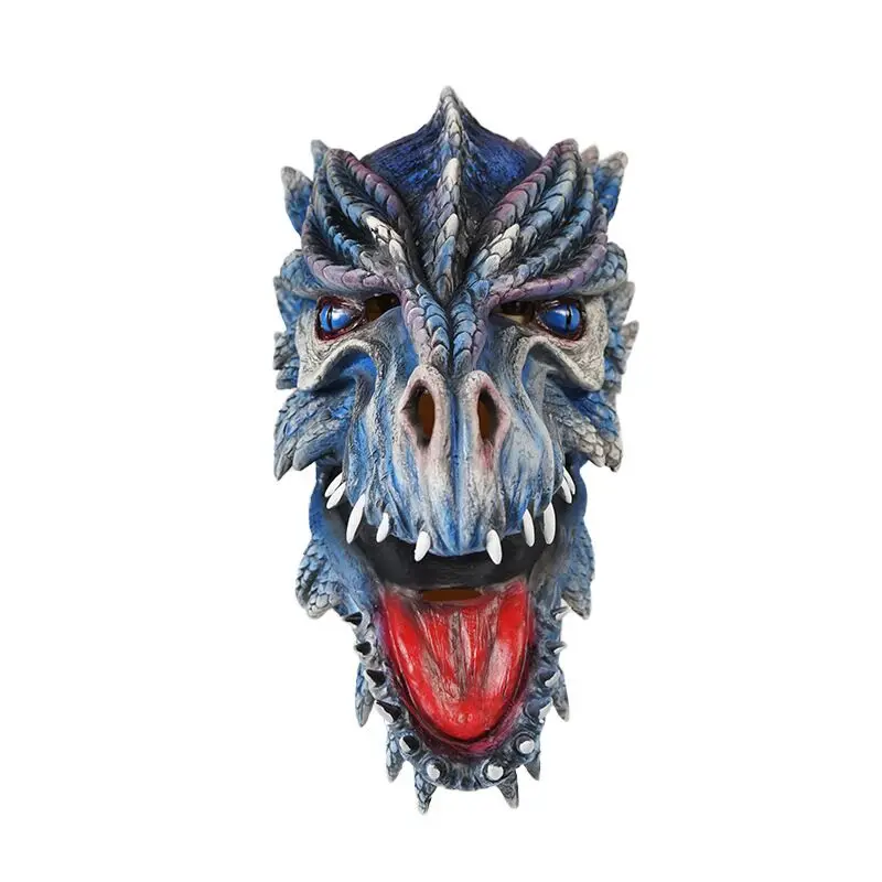 2023 Halloween Stage Performance Ice Dragon Adult Mask Fashion Halloween Maskque Men Latex Masks Party Props