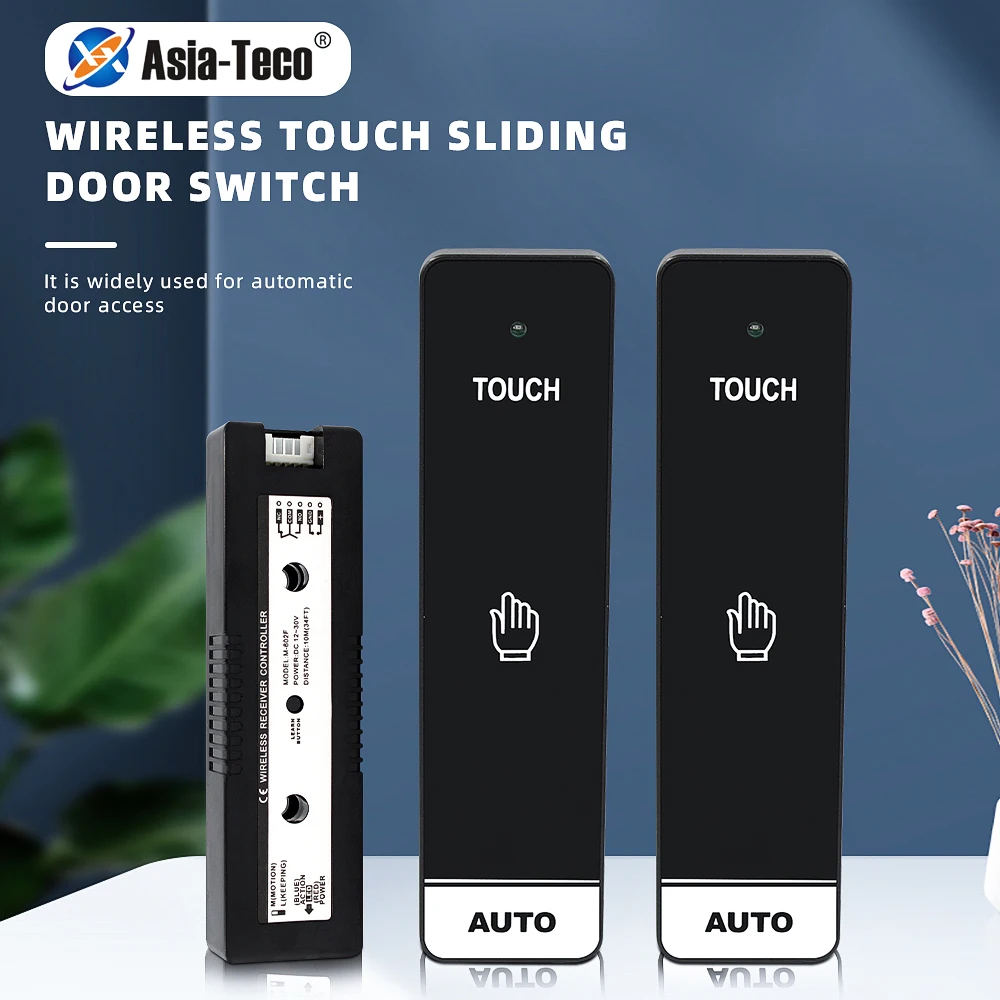 Wireless 2.4G Exit Button Automatic Door Exit Release Button Switch Used For Wireless Touch Switch Of Access Control System