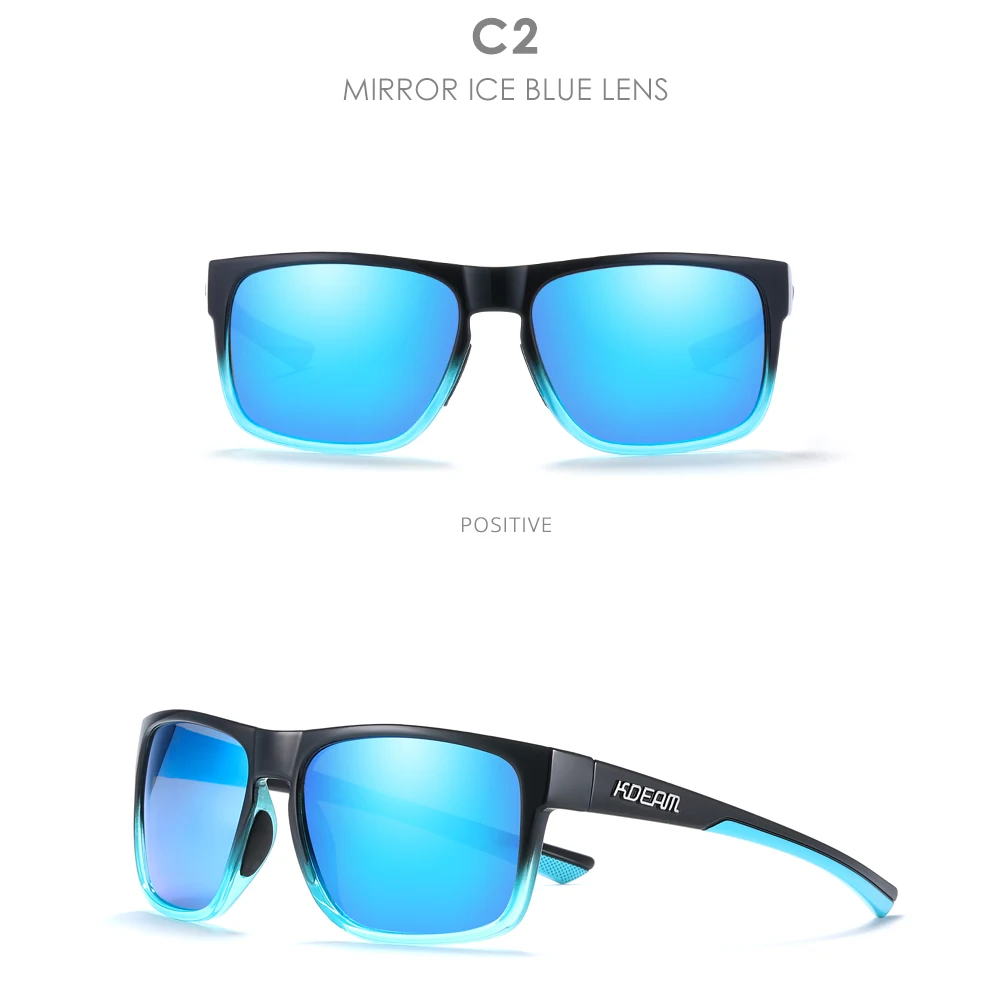 KDEAM Neue Polarisierte Sonnenbrille der Männer Platz Im Freien Photochrome Sonnenbrille Frauen Nicht-Slip Nase Pad Volle Zubehör Enthalten – Detail 12