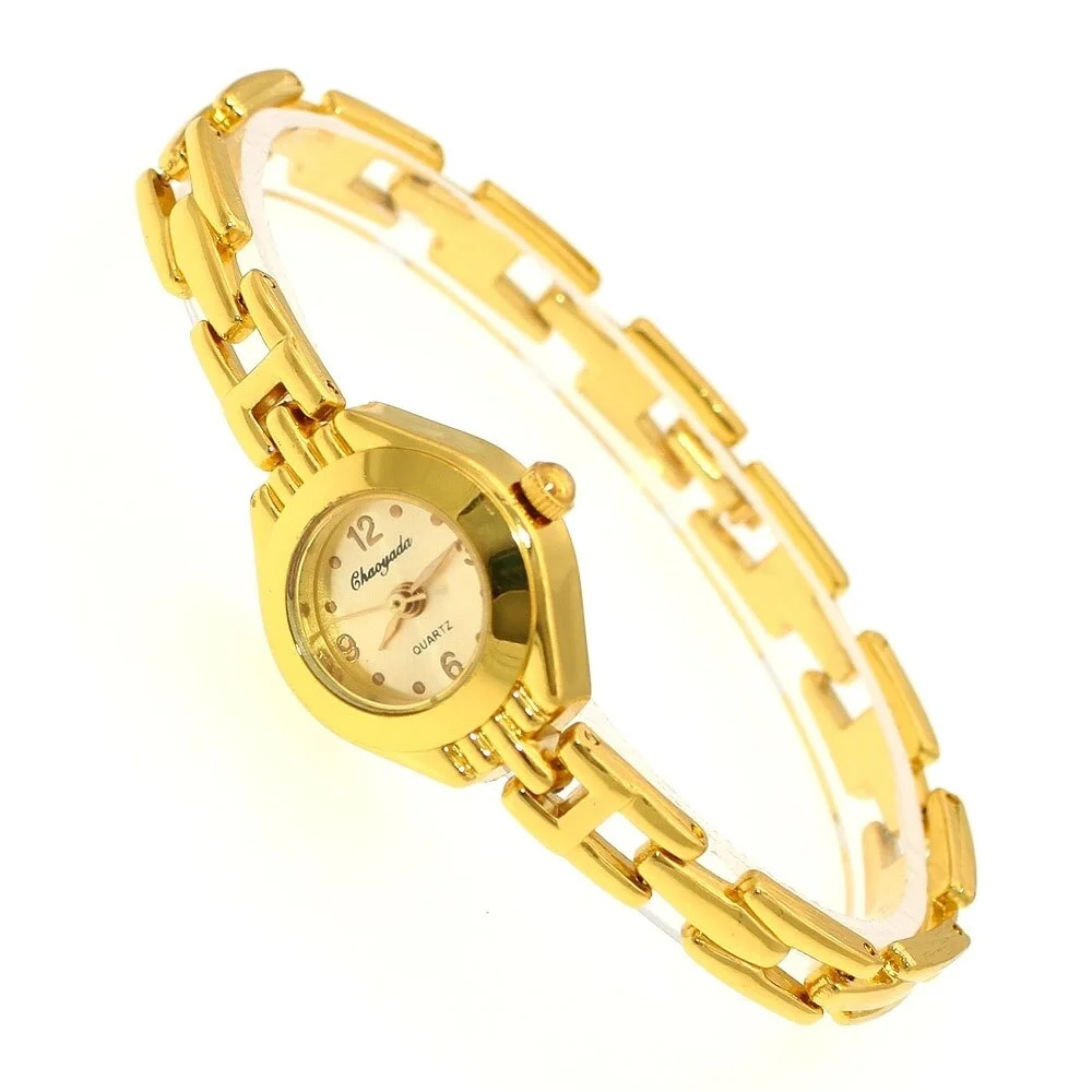 Delle donne Della Vigilanza Più Nobile di Modo Casual Wafer Design Rotondo Dial Bracelet Watch Mujor Al Quarzo Orologio Da Polso Femminile Relojes