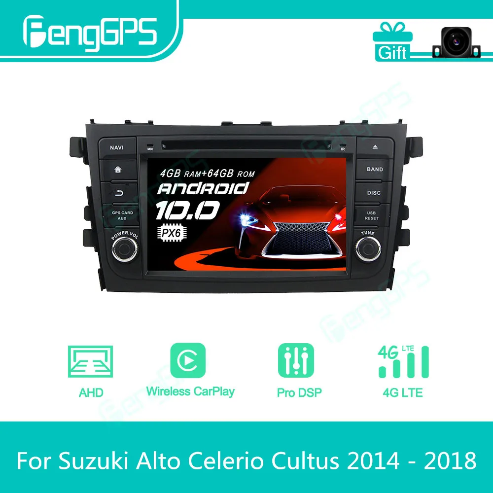 

For Suzuki Alto Celerio Cultus 2014 - 2018 Android Car Radio Stereo Multimedia DVD Player 2 Din Autoradio GPS Navigation PX6