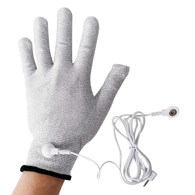 Electrode Gloves Socks Bracers Cable Conductive Silver Fiber TENS/EMS Electrode Therapy Electrotherapy Unit For Phycical Therapy