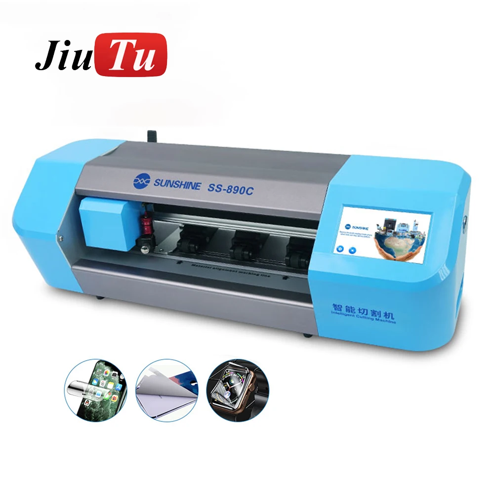 

Auto Film Cutting Machine Phone LCD Screen Protect Glass Back Cover With Flexible Hydrogel Sticker