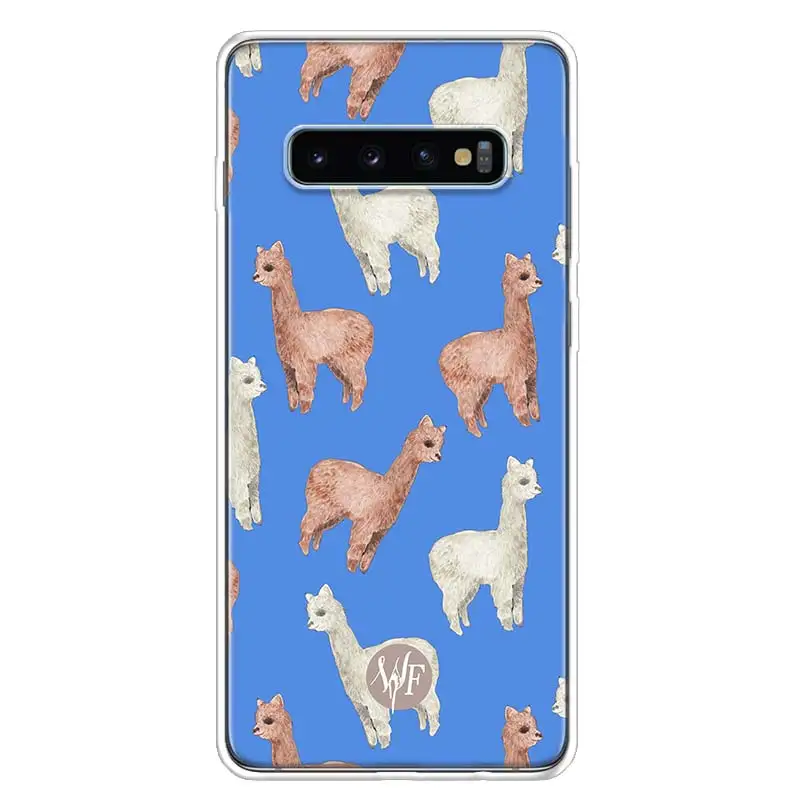 Llama Alpaca Phone Case For Samsung Galaxy S24 S22 S23 Ultra S20 FE S10 S21 Plus S10E S9 S8 + Coque Back Cover