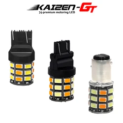 Switchback T20 7443 BAY15D 1157 3157 T25 Dual-Color White/Amber 33-SMD LED Driving/Parking DRL Lights Front Turn Signal Lights
