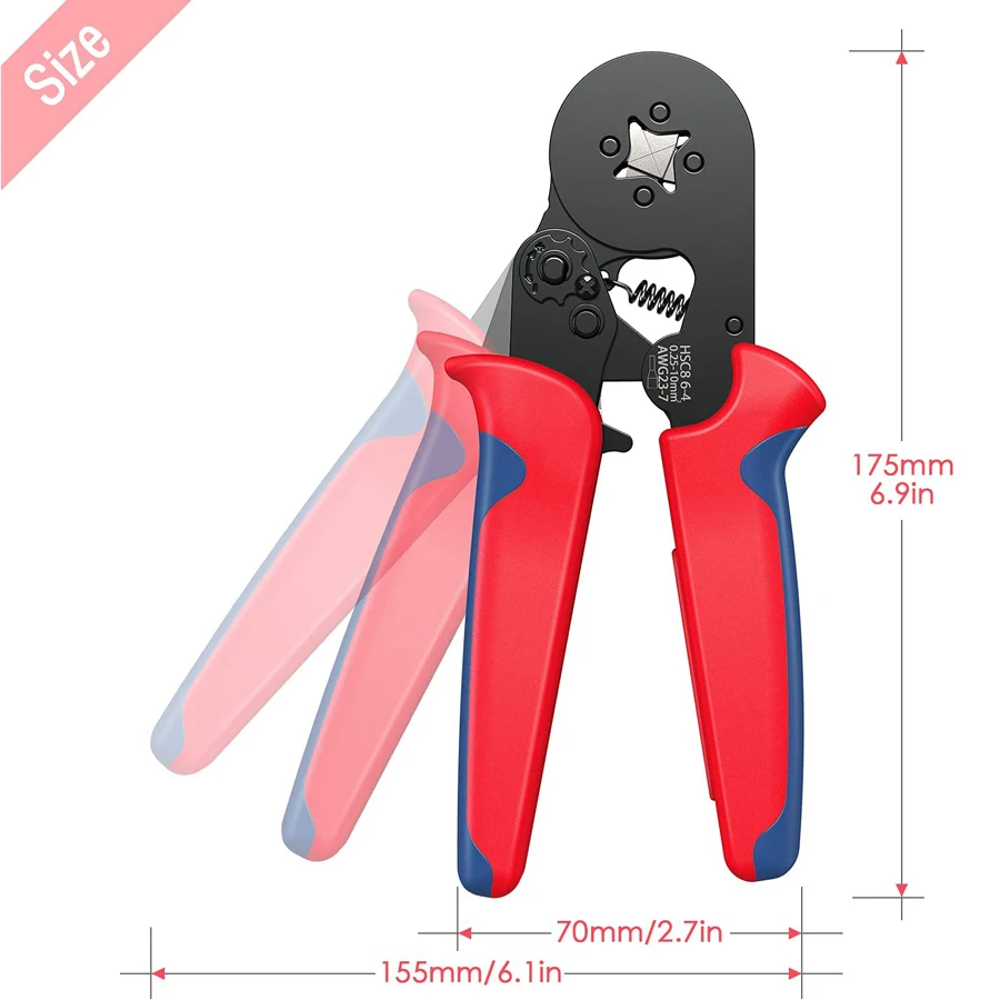 Imagem -03 - Terminal do Tubo Crimping Tool Grupo Quick Crimp Tool Quadrilátero Hexagonal Crimping Alicates Faixa 2510 Mm2 Awg237