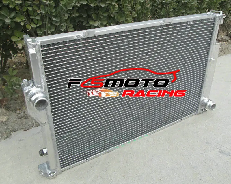 For BMW 5 E34 M5 530i/535i 7 E32 730i/730iL/735i/735iL Manual MT Aluminum Radiator + Fan view 4