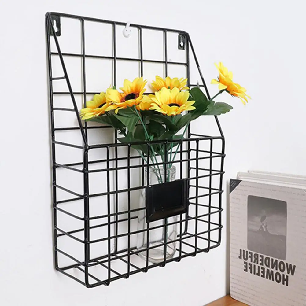 Besi Tempa Rak Majalah Inovatif Sederhana Dinding Dekoratif Rak Koran Dokumen Rak Penyimpanan File