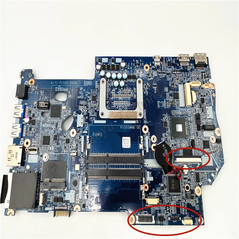 Laptop Motherboard FOR CLEVO P150SM P151SM 6-71-P15S0-DA3A 6-77-p157sma0-d03a 100% Tested Ok