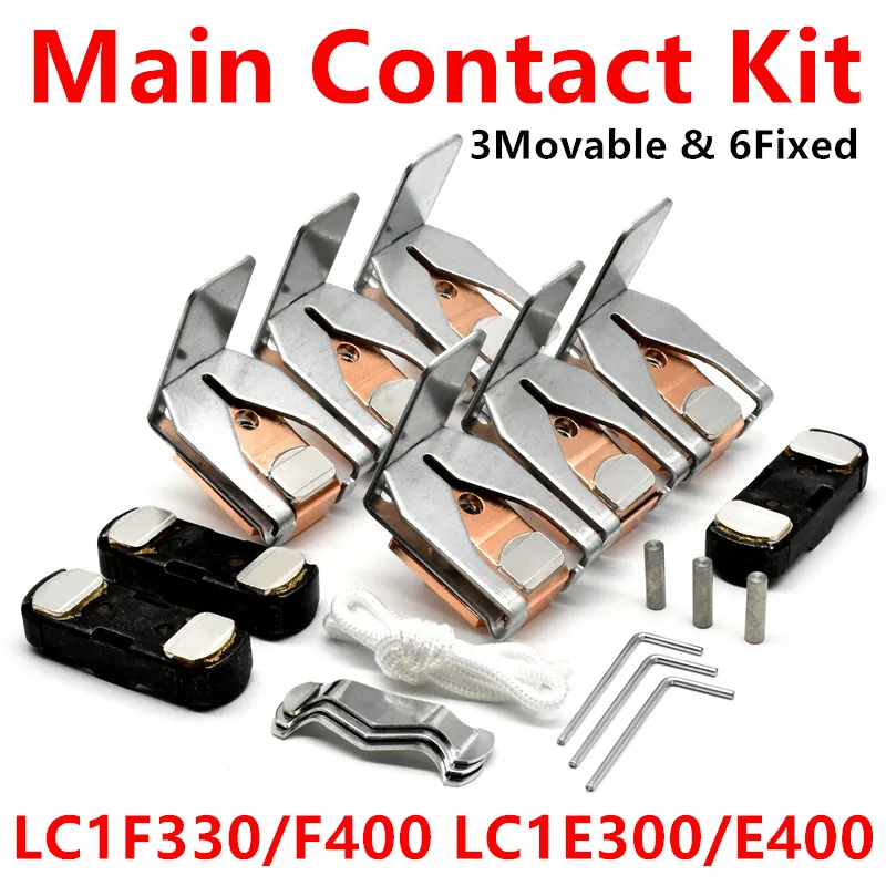 

Moving And Stationary Contacts For LC1F330 LC1F400 LC1E300 LC1E400 Contactor Spare Parts Replacement Contact Set Accessories