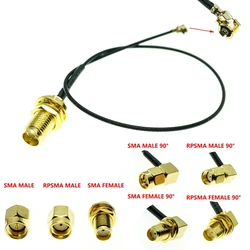 U.FL IPX IPEX UFL to RP-SMA SMA Female Male Antenna WiFi RF Coax Coaxial Pigtail 1.13  Cable ufl 1.13mm Pick Your Length