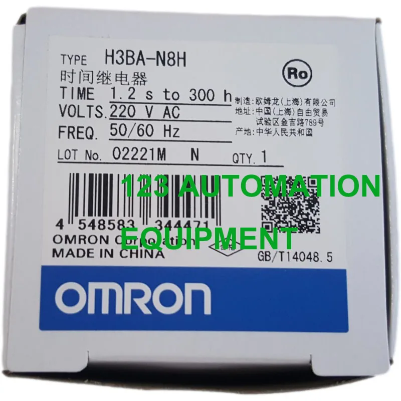 Authentic New OMRON H3BA-N8H Time Relay Timer 24VDC 220VAC 110VAC