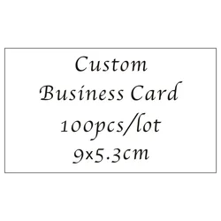 Custom 9x5.3cm 100 pcs/lot Company Business Cards With Logo Printing Personality Name Card Make Your Own Designs