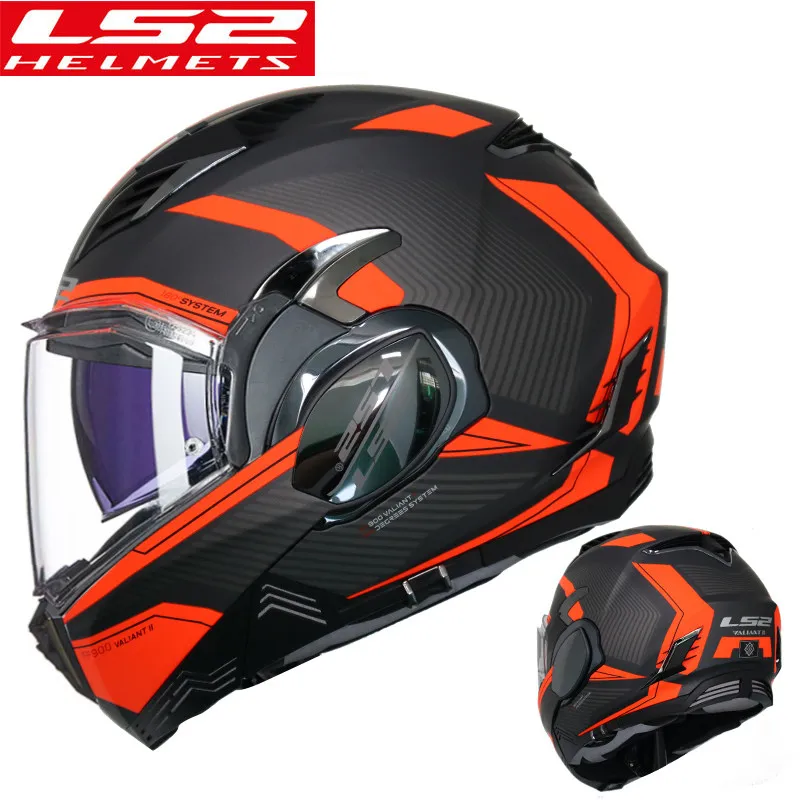 

Capacete de motocicleta LS2 Valiant II motorcycle helmet 180 degrees back somersault helmets ls2 ff900 casco moto casque