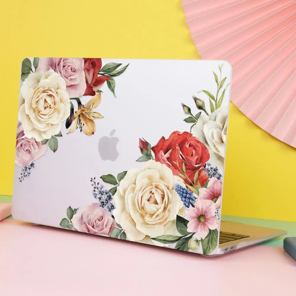 Imagem -03 - Capa de Plástico Rígida para Macbook Air Pro Flower Matte Soft Touch Retina 13 A2681 2023 m1 A1932 A2179 A2338 A2289 2023 m2