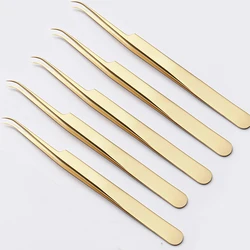 5pcs volume eyelash and volume lash tweezers professional high precision stainless steel lash tweezers eyelash extension pincet