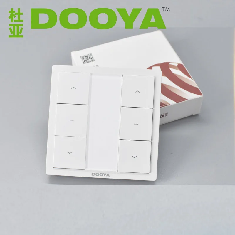 Dooya-Single Channel Wall Switch, DC1650, DC1651, Double Channel Emitter, Wall Receiver, Remote Control for Dooya Curtain Motor