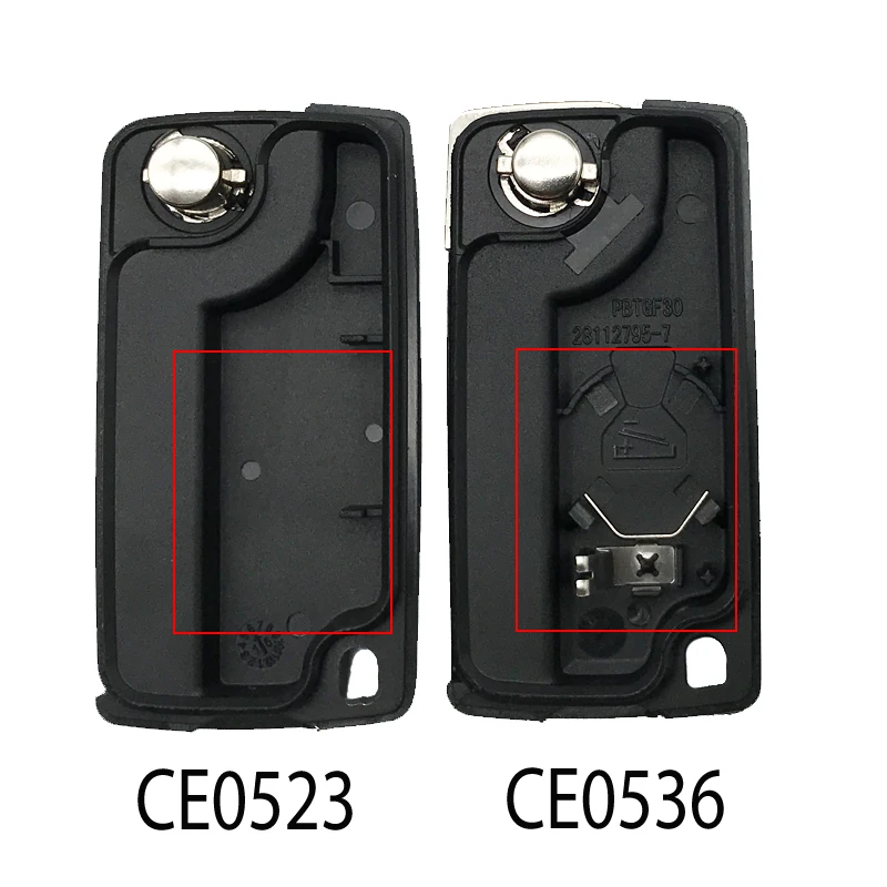 2 Buttons Car Key Case For Peugeot 308 408 207 307 3008 5008 807 For Citroen C2 C3 C4 C5 C6 Remote Flip Key Shell CE0523 CE0536