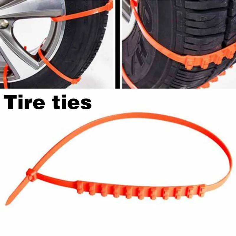 

2020 10PCS Automobile Anti-Skid Chain Off-Road Car Tire Truck Wheel Anti-Skid Chains Emergency Relief Nylon CSL88