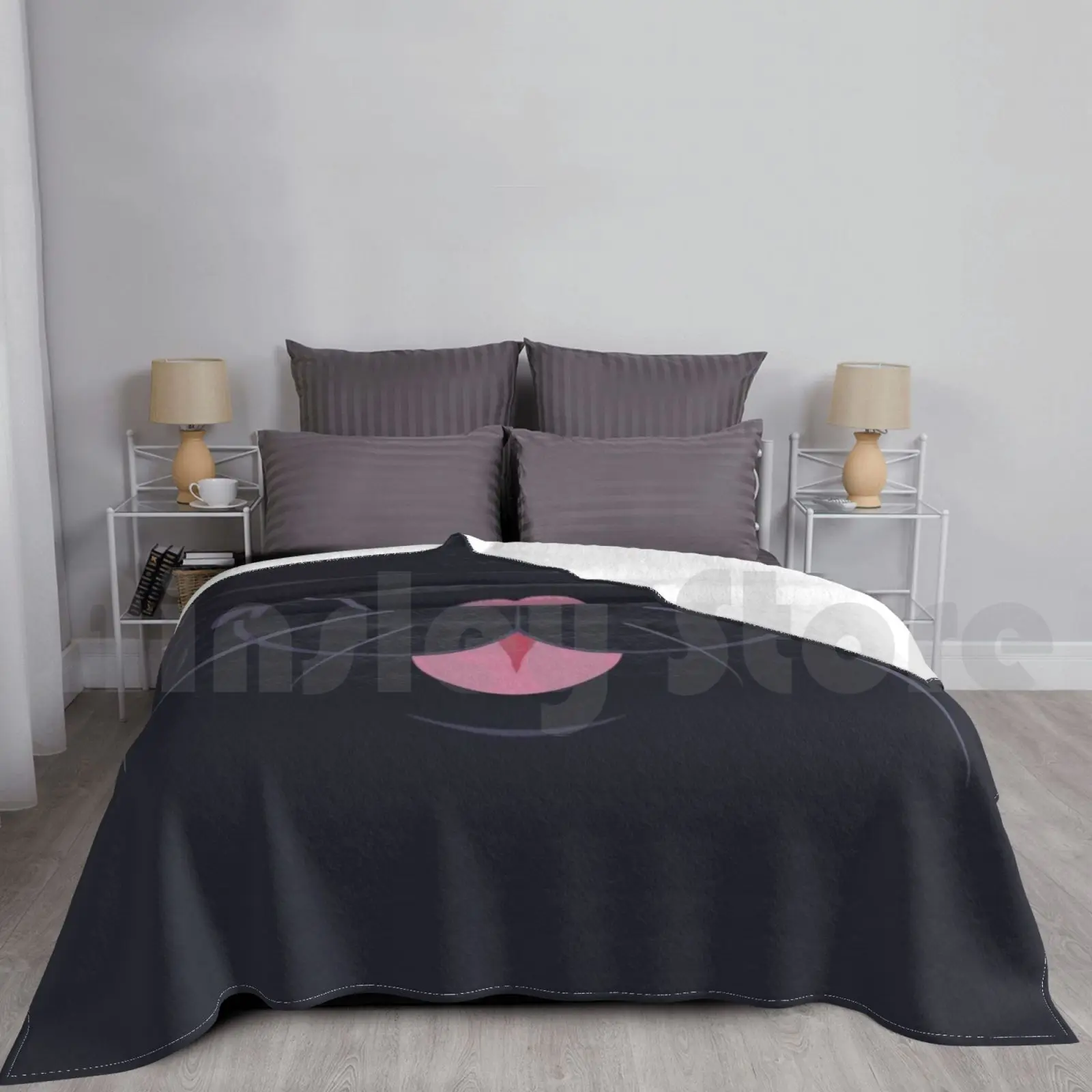 Black Cat Blanket For Sofa Bed Travel Cat Cats Kittes Kitty Kitten Kittycat Blackcat Kat Maw Black Cat Pussy Cat