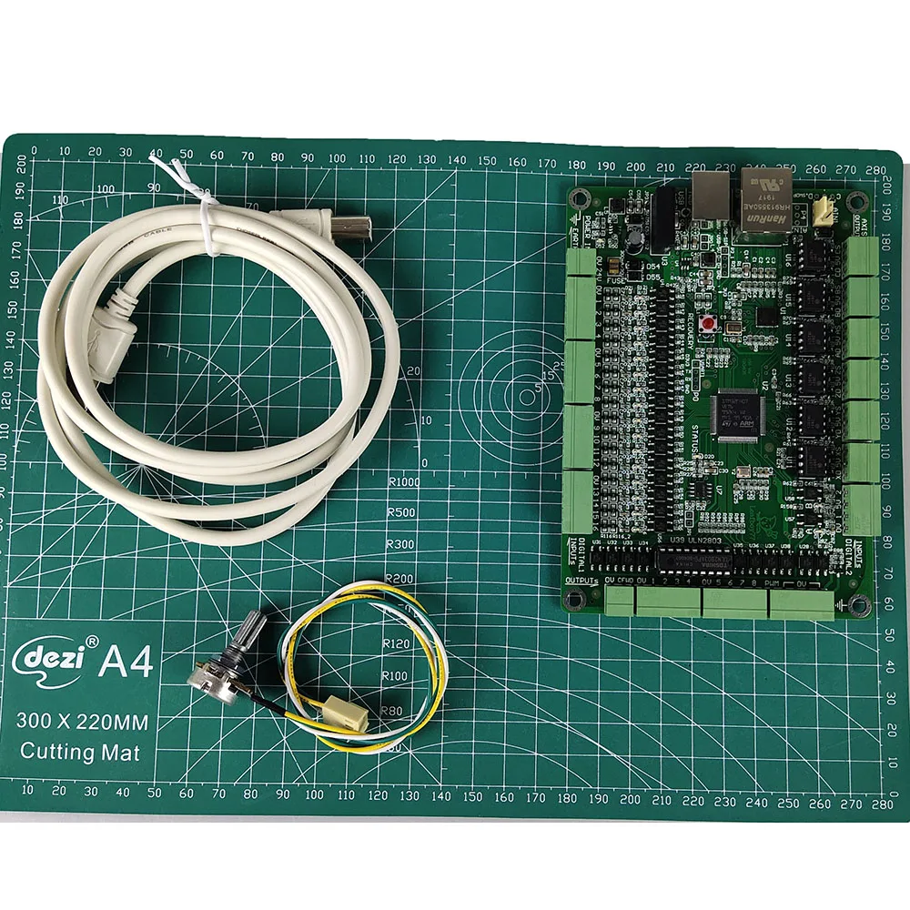 Scheda di controllo operativa mach3 a doppia interfaccia USB/Ethernet a 6 assi Sistema di controllo cnc 500KHz supporta il collegamento a 6 assi