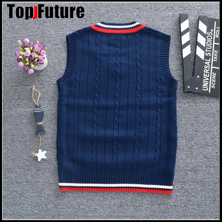 Ha lavorato a maglia della maglia corona ricamo JK studente uniforme uniforme maglia classe uniforme foto laurea scuola Uniforme abbigliamento Cardigan