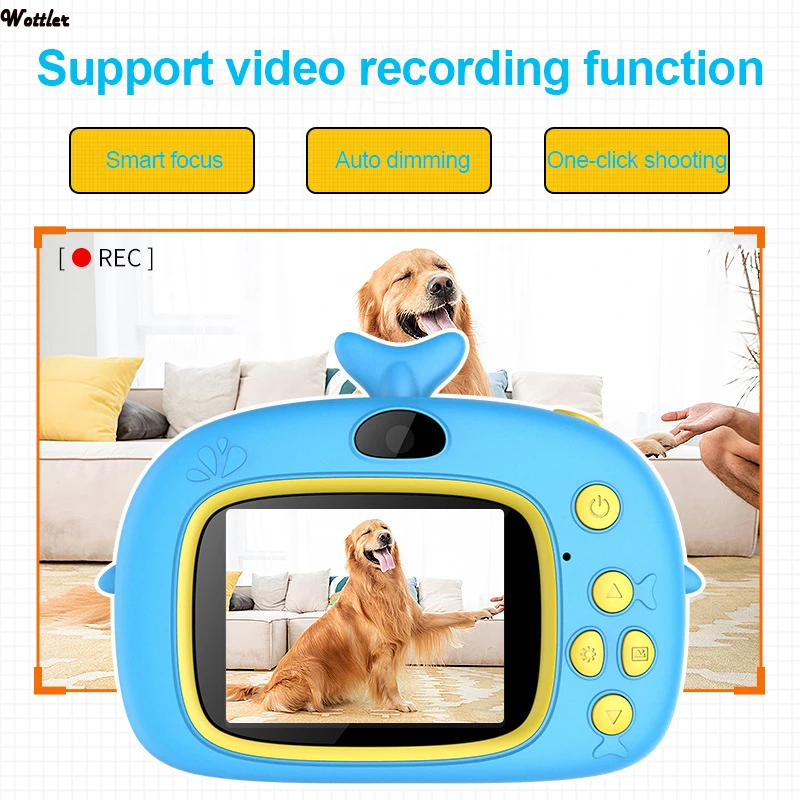 

Popular Kids Digital Camcorder Child Cartoon Small Toy Camera for Christmas Gift 1080P Kids Digital Camera With Cute Photo Frame