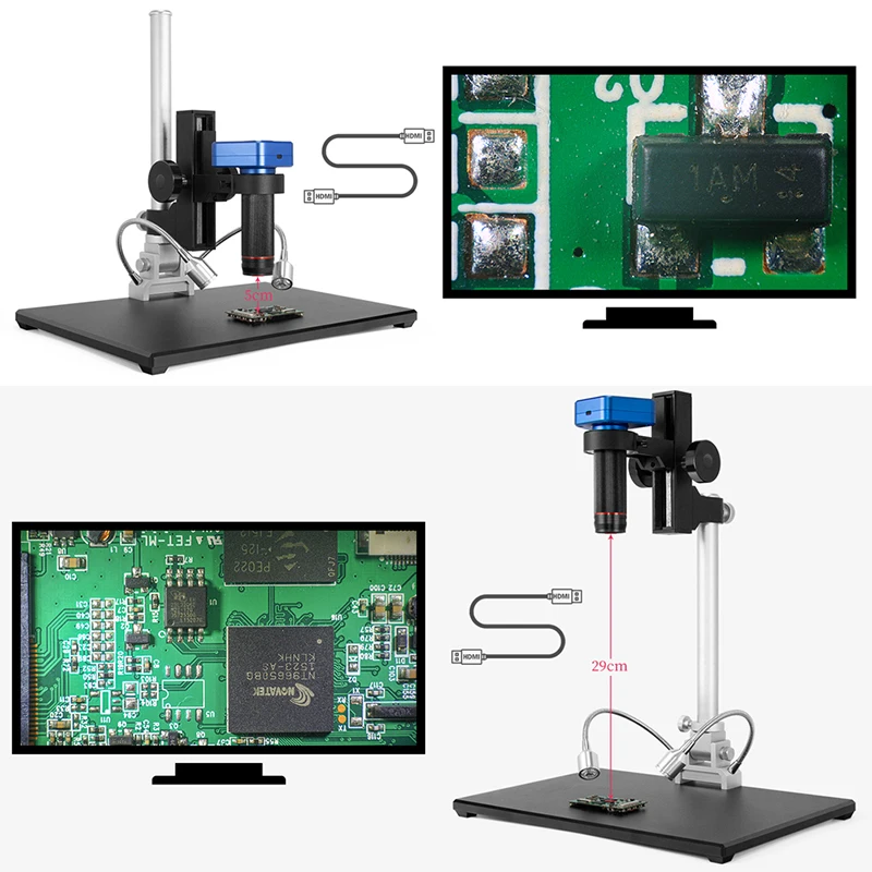 Imagem -05 - Andonstar-ultra hd Hdmi Microscópio Digital Câmera de Vídeo Magnifier para Telefone Pcb Smd Solda Reparo do Relógio Impressora Usb 150x 4k