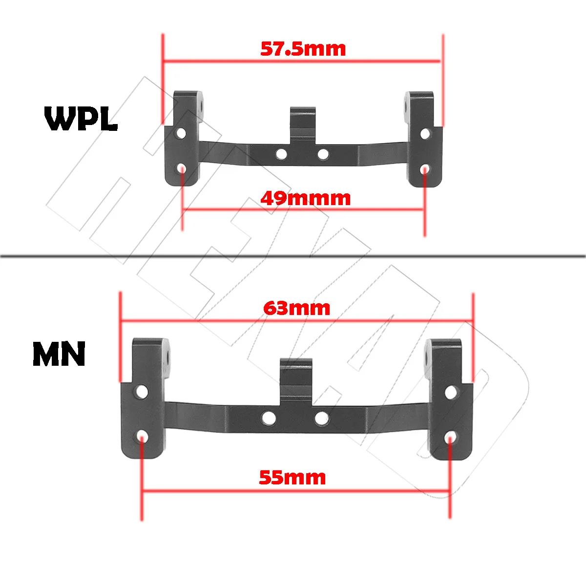 1 Set of WPL C14 C24 C34 C44 C54 MN D90 FJ45 MN98 MN99s Upgrade Parts Adjustable Metal Shock Absorber with Connecting Rod Kit