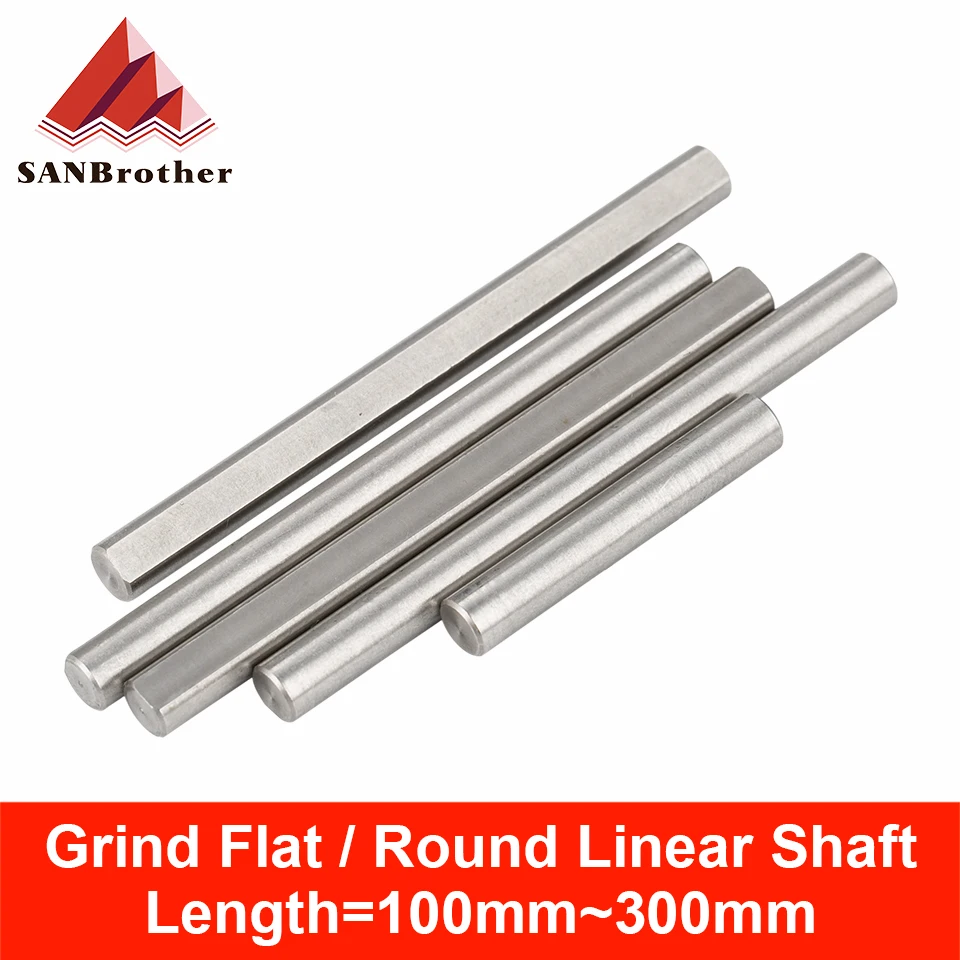 SMuFF V5 BOM Bearing steel Rod D type shaft Diameter 5mm/8mm Grind Flat Linear Rail Round Length 100-400mm MOTION PARTS