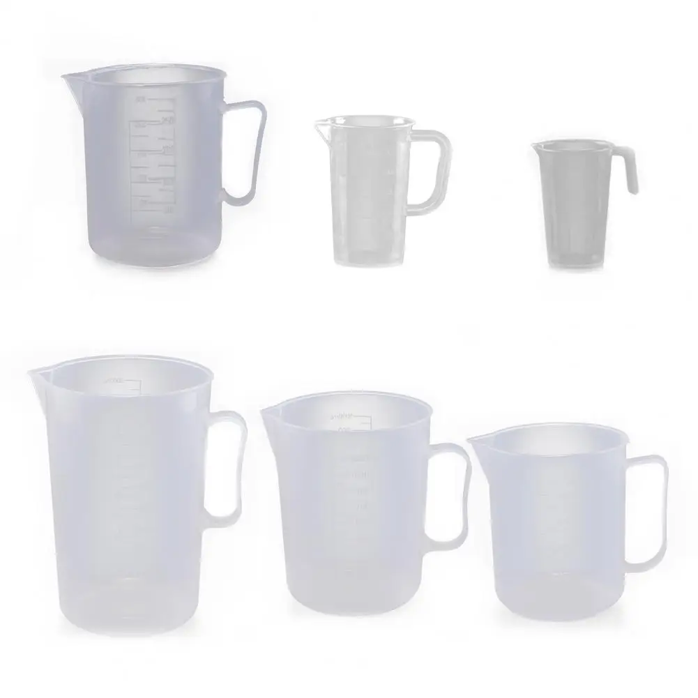 1Pcs 50-2000ml Plastic Graduated Measuring Cup Liquid Container Epoxy Resin Silicone Making Tool Transparent Mixing Cup