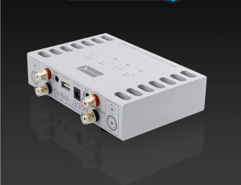 Amp40 high-end de alta fidelidade com controle remoto bluetooth 5.0 amplificador de potência de áudio amplificador de fone de ouvido estéreo mosfet 80w * 2
