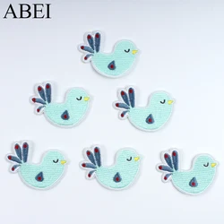 10pcs Cartoon Birds Patch Iron On Sew On Animal Stickers DIY Apparel Repair Badge Farbic Appliques for Jeans Backpack Coats