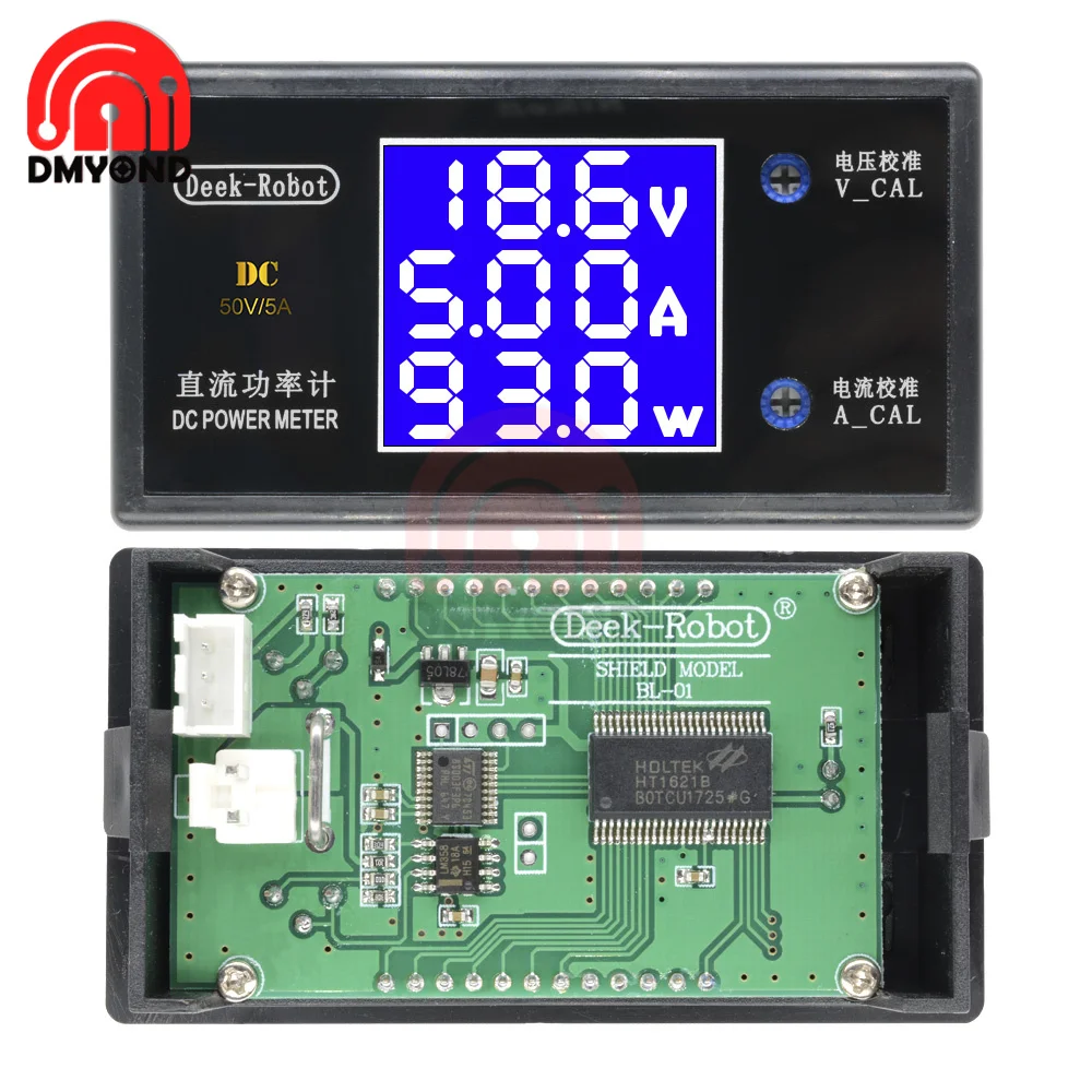 DC 0-100V 5A 10A 250W 1000W LCD Digital Voltmeter Ammeter Wattmeter Voltage Current Power Meter Volt Detector Tester Monitor