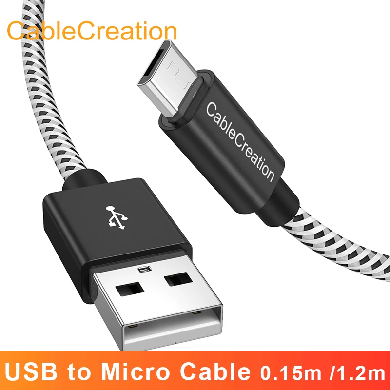 

Кабель CableCreation Micro USB 24 AWG, кабель для быстрой зарядки для Xiaomi TV Stick PS4 Samsung S7 XBox Redmi Note 5 Pro, кабель Android