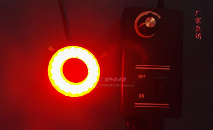 

Red Light Inner Diameter 27mm/46MM Single Barrel Microscope LED Ring Light Source Led Electric Light Source Yellow Light 220v